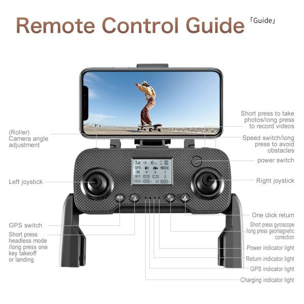 GPS Drone Return EIS Intelligence Obstacle Avoidance HD Camera GT6 - Image 36
