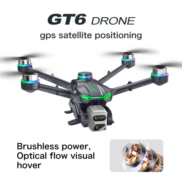 GPS Drone Return EIS Intelligence Obstacle Avoidance HD Camera GT6 - Image 12