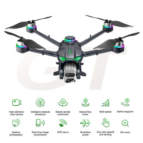 GPS Drone Return EIS Intelligence Obstacle Avoidance HD Camera GT6 - Image 13
