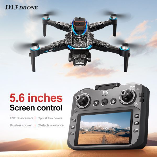 5.6" Screen Control Obstacle Avoidance Dual Camera Drone Toy D13 - Image 12