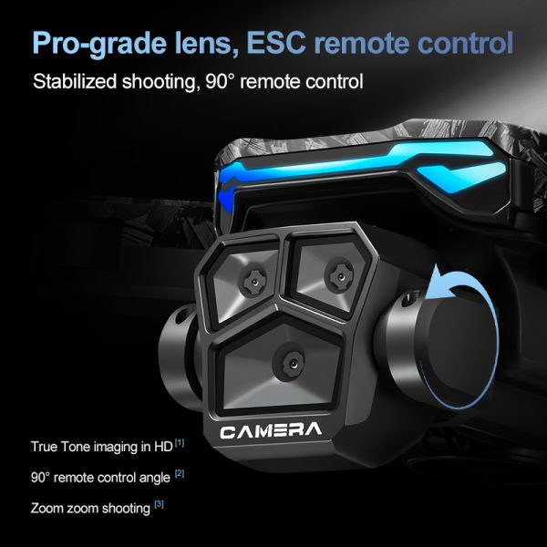 5.6" Screen Control Obstacle Avoidance Dual Camera Drone Toy D13 - Image 13
