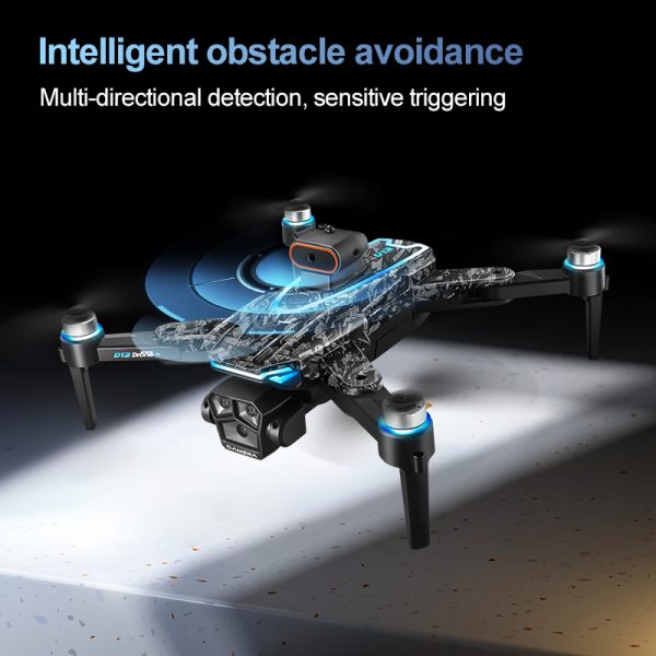 5.6" Screen Control Obstacle Avoidance Dual Camera Drone Toy D13 - Image 14