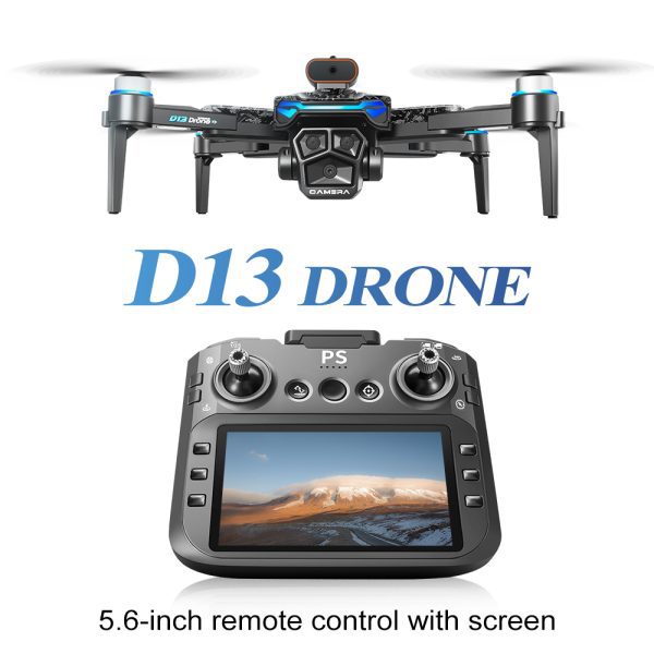5.6" Screen Control Obstacle Avoidance Dual Camera Drone Toy D13 - Image 18