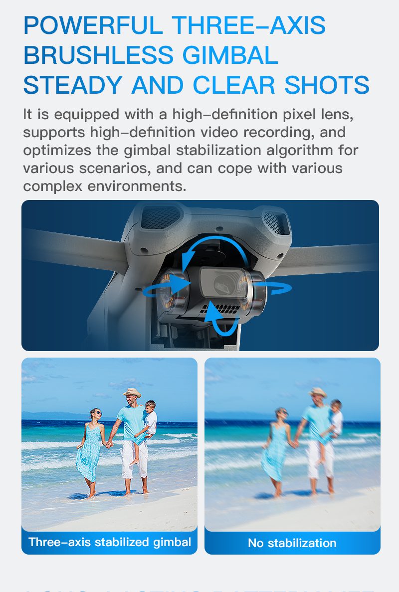 GPS Return Three Axis Gimbal 5.5" Screen 5G Relay 4K Camera Drone 017
