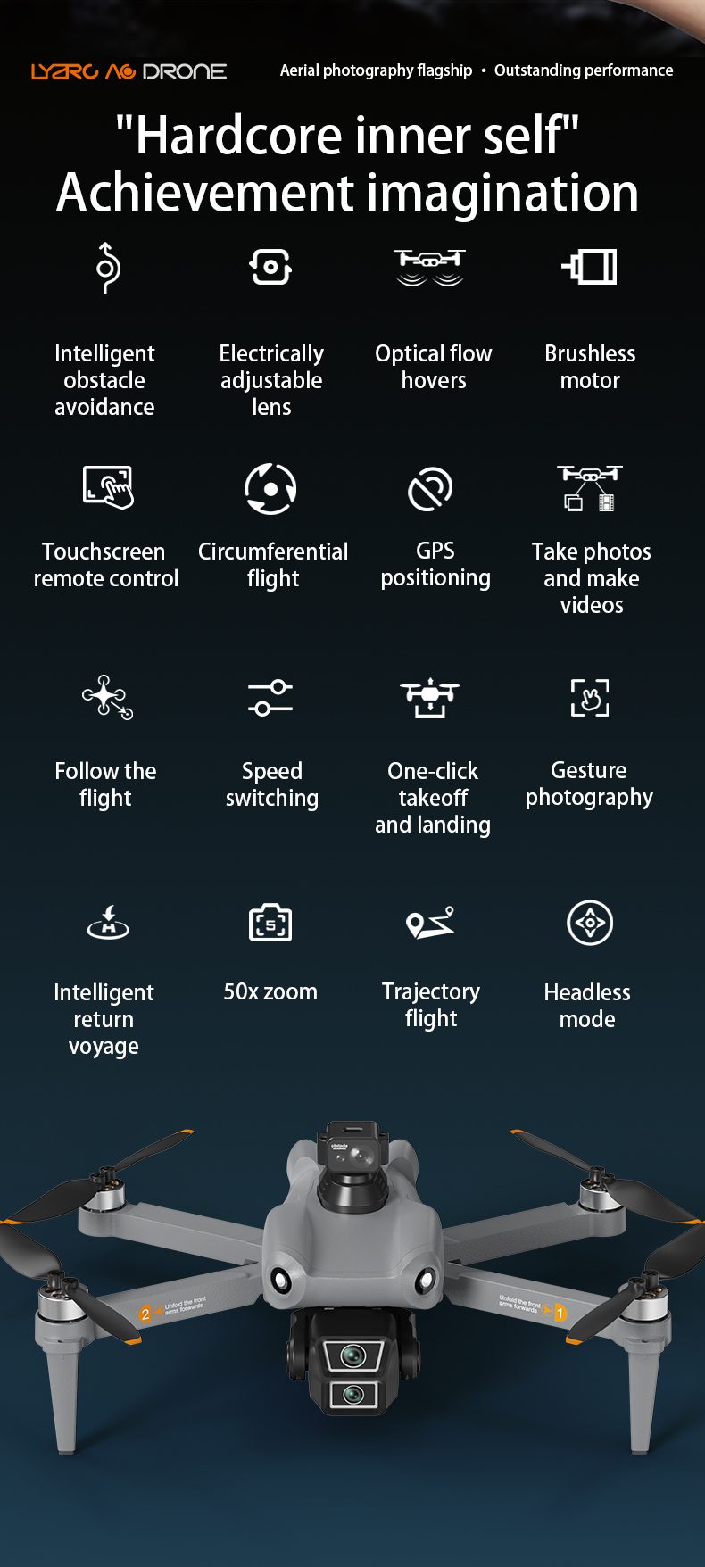GPS Return 4.5" Screen 5G Obstacle Avoidance 4K HD Camera Drone L300 UItra