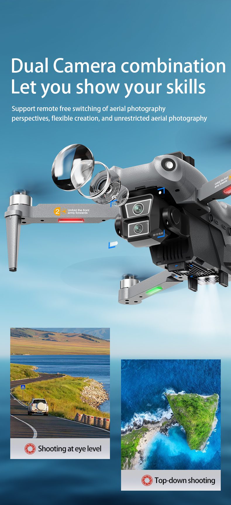 GPS Return 4.5" Screen 5G Obstacle Avoidance 4K HD Camera Drone L300 UItra