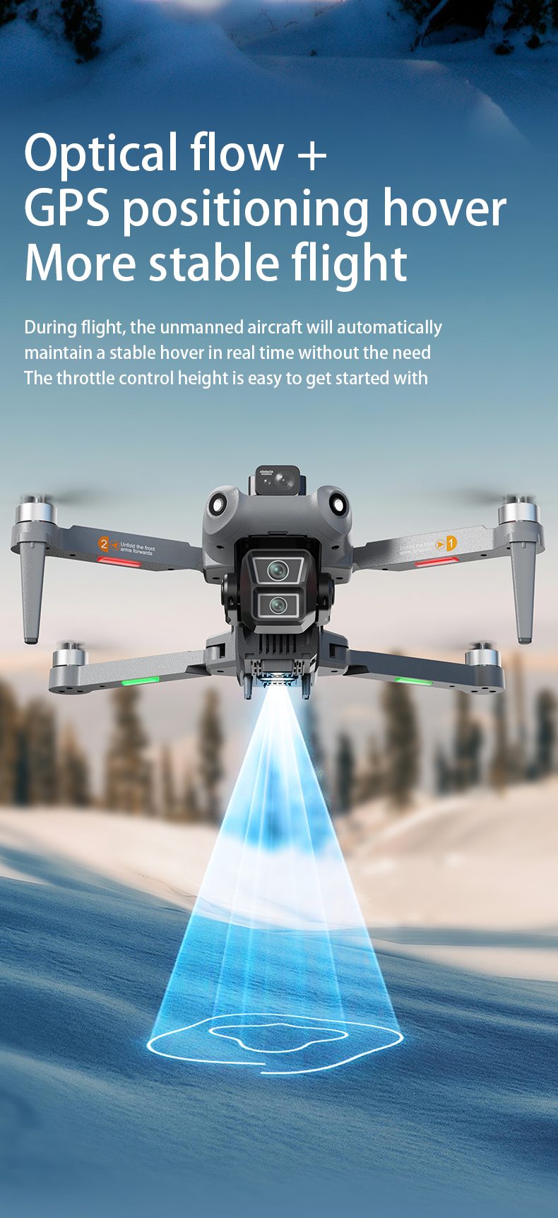 GPS Return 4.5" Screen 5G Obstacle Avoidance 4K HD Camera Drone L300 UItra