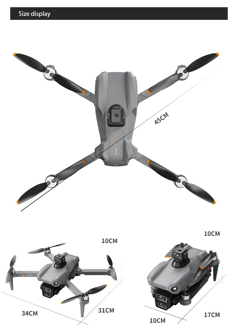GPS Return 4.5" Screen 5G Obstacle Avoidance 4K HD Camera Drone L300 UItra