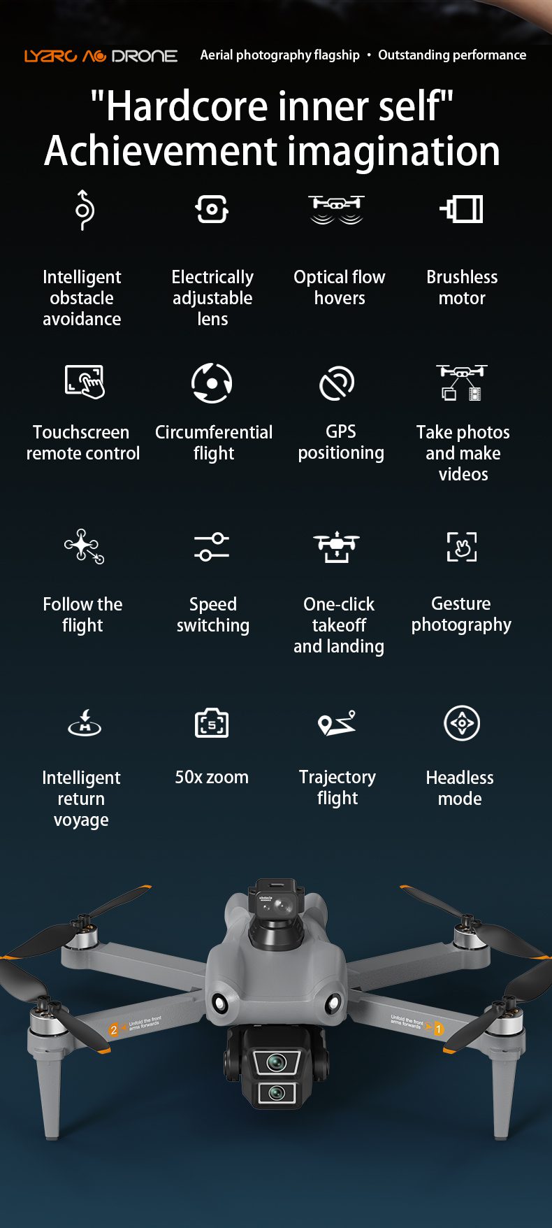 GPS Drone 5.9 Inch Touch Screen 5G Stability 4K HD Camera UAV L300 UItra