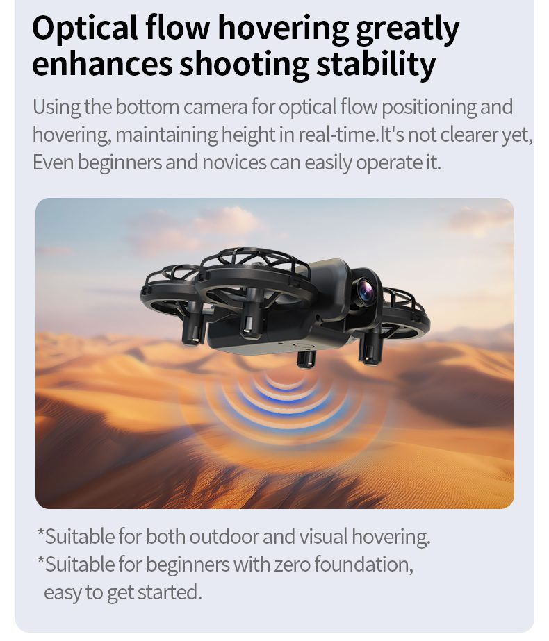 Mini Drone Cool Light Protection Camera Aircraft Toy K100