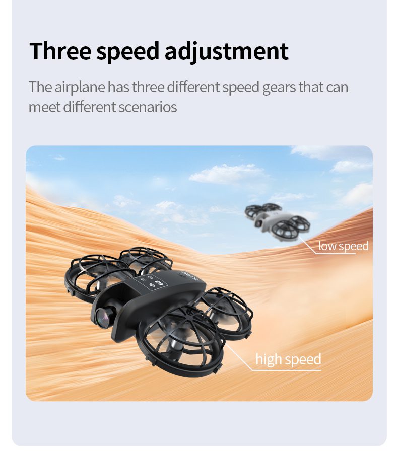 Mini Drone Cool Light Protection Camera Aircraft Toy K100