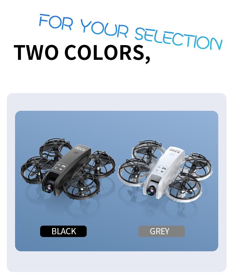 Mini Drone Cool Light Protection Camera Aircraft Toy K100
