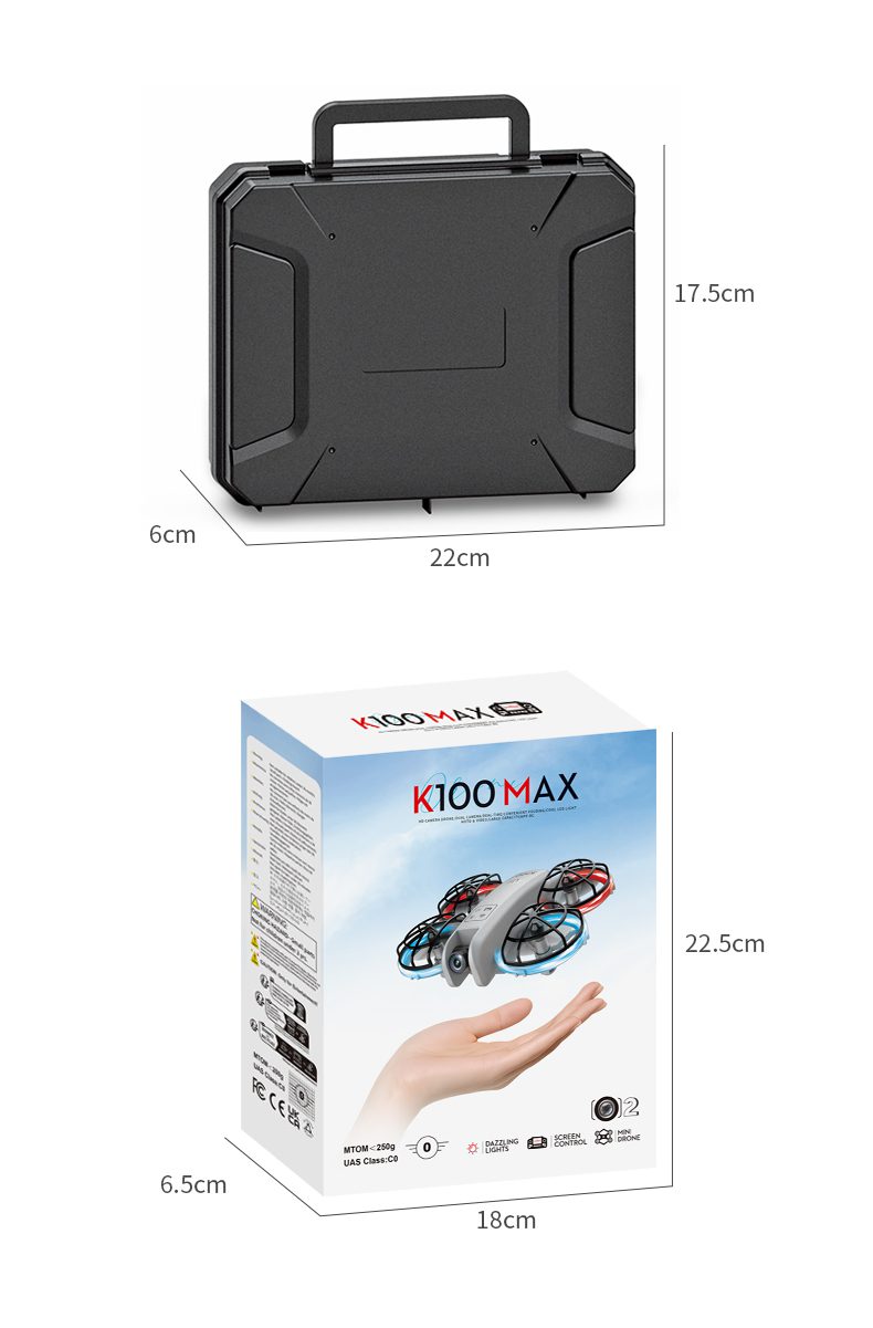 Mini Drone Cool Light Protection Camera Aircraft Toy K100