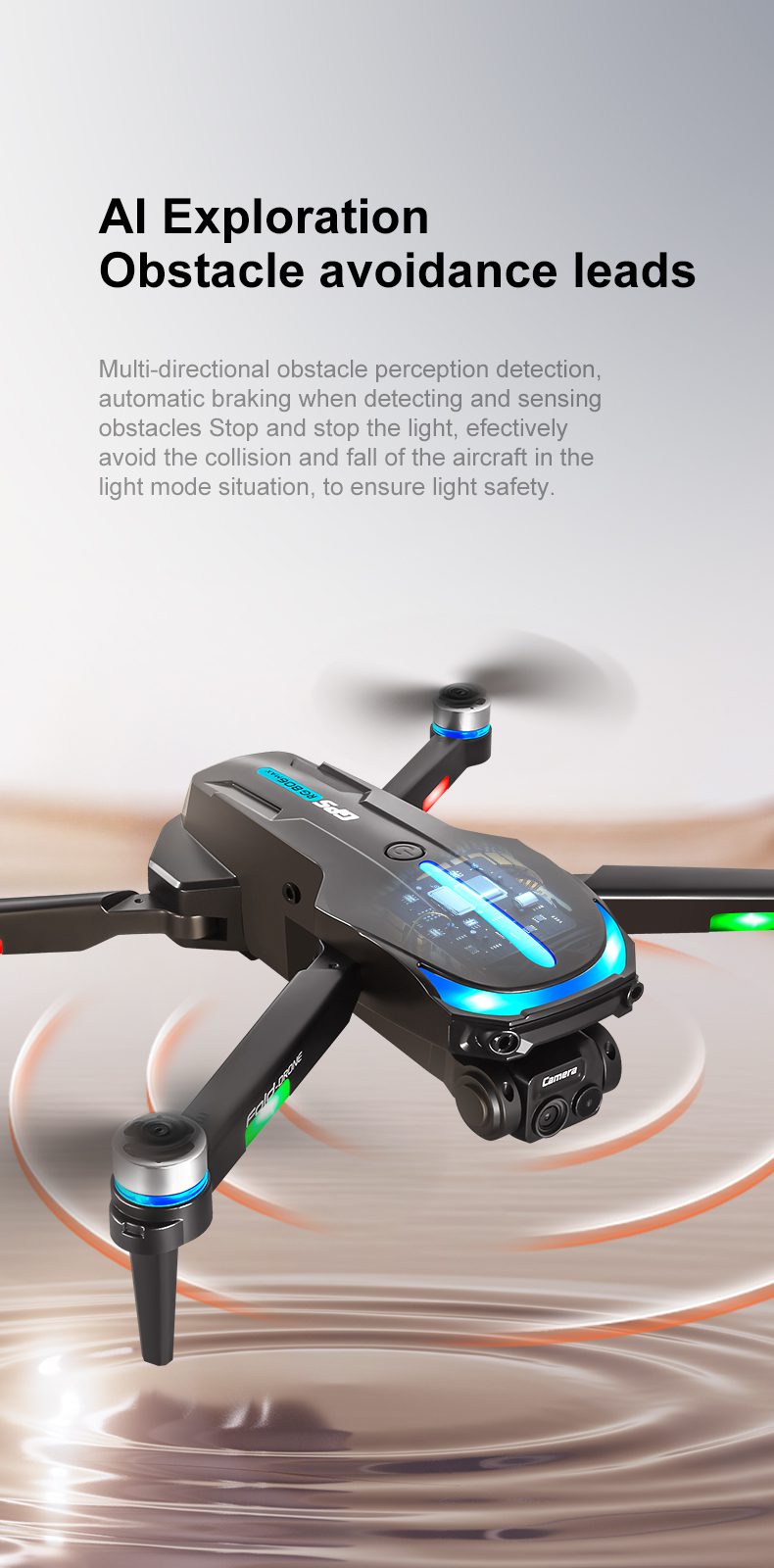 GPS Drone 5.6 Inches Remote Control Screen Camera UAV RG806MAX