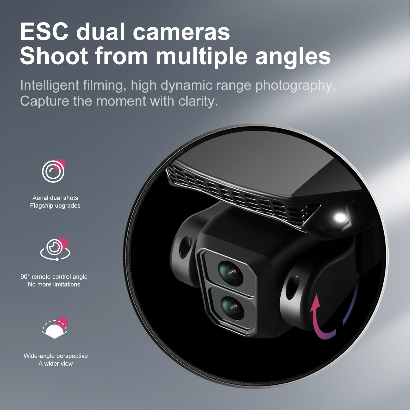 4.3" Screen Drone Optical Flow Camera Aircraft Toy E88GT