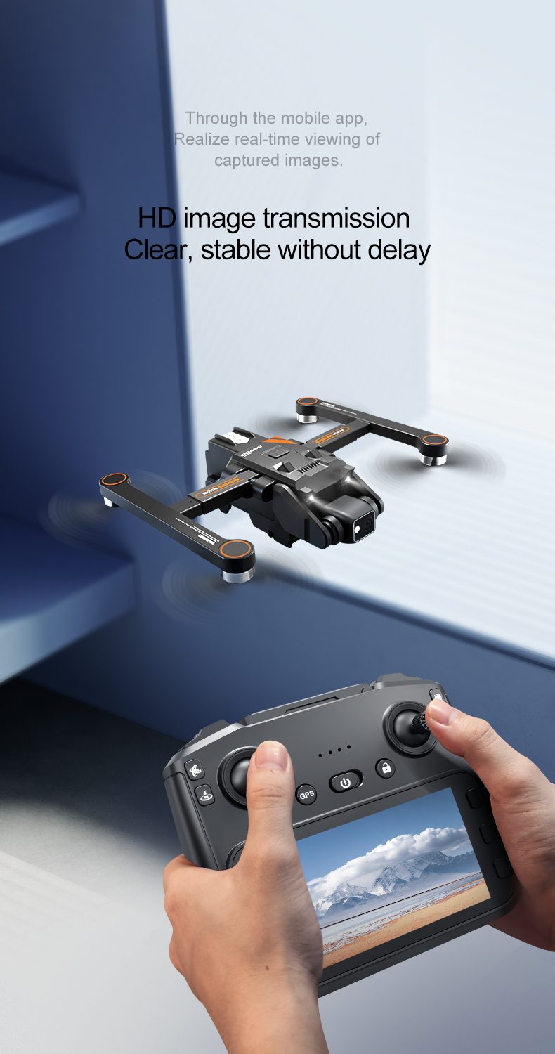 GPS Drone 4.5" Remote Control Screen 5G HD Camera UAV RG700PRO