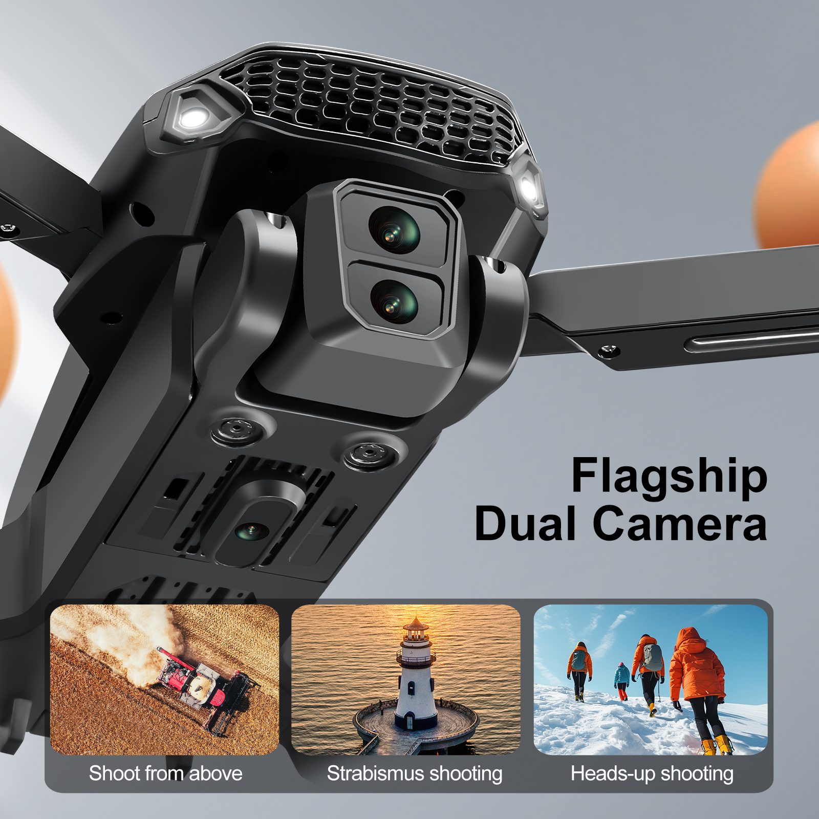 4.3" Screen Drone Optical Flow Camera Aircraft Toy E88GT