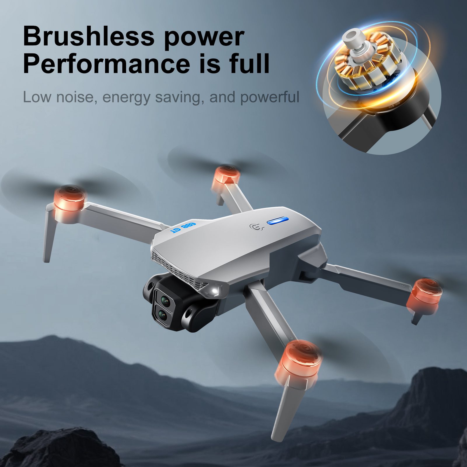 4.3" Screen Drone Optical Flow Camera Aircraft Toy E88GT