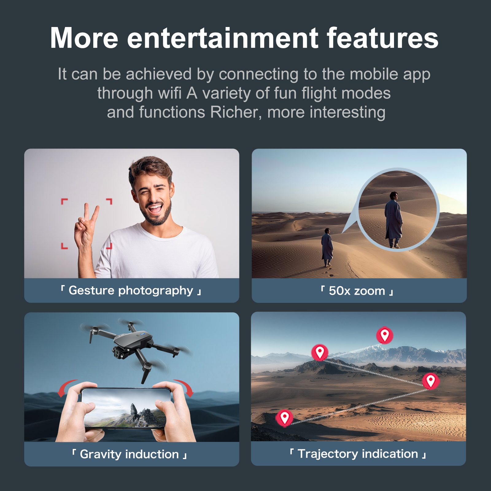 4.3" Screen Drone Optical Flow Camera Aircraft Toy E88GT