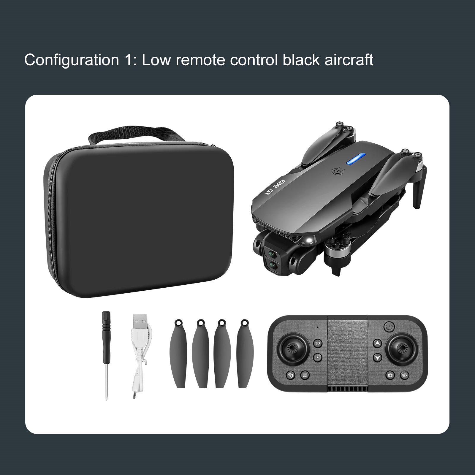 4.3" Screen Drone Optical Flow Camera Aircraft Toy E88GT