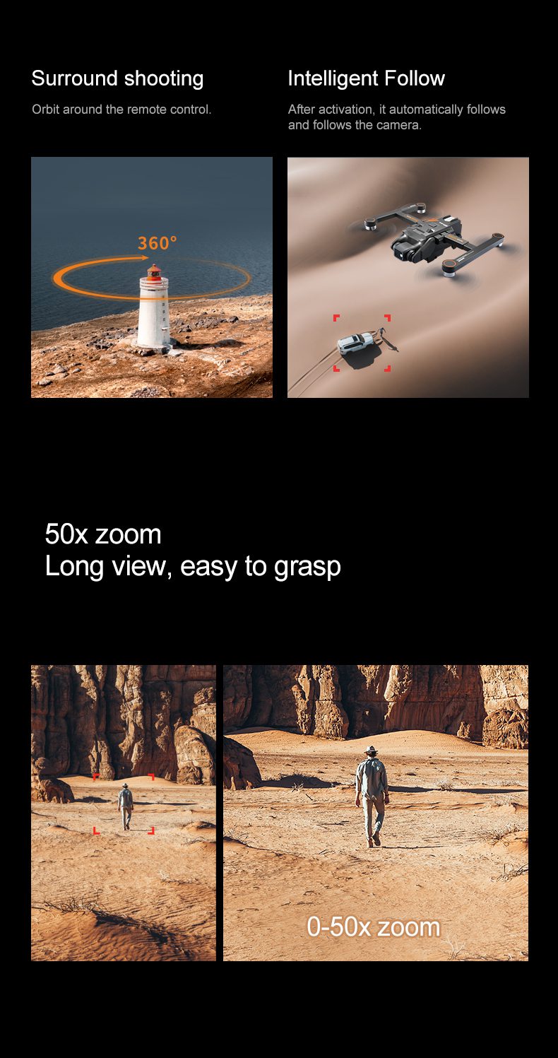 GPS Drone 4.5" Remote Control Screen 5G HD Camera UAV RG700PRO