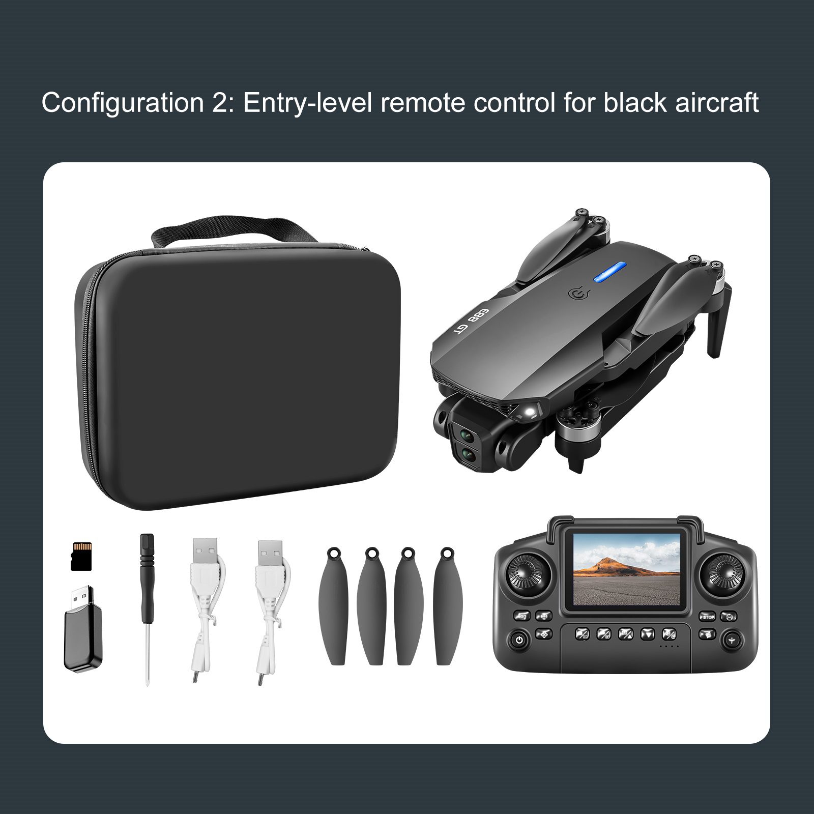 4.3" Screen Drone Optical Flow Camera Aircraft Toy E88GT