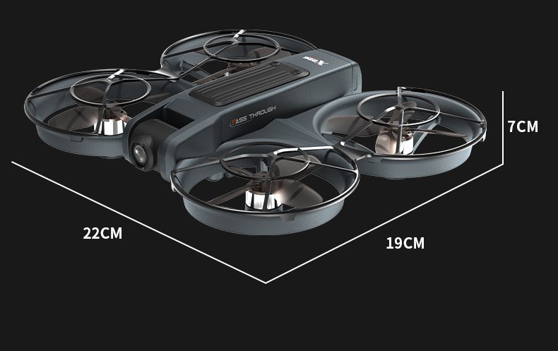 4.5" Remote Control Screen Drone Camera Protection Aircraft Toy X226