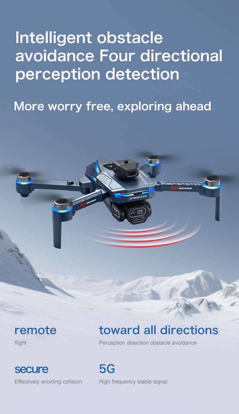4.3" Remote Screen Drone Optical Flow Camera Aircraft Toy GT8
