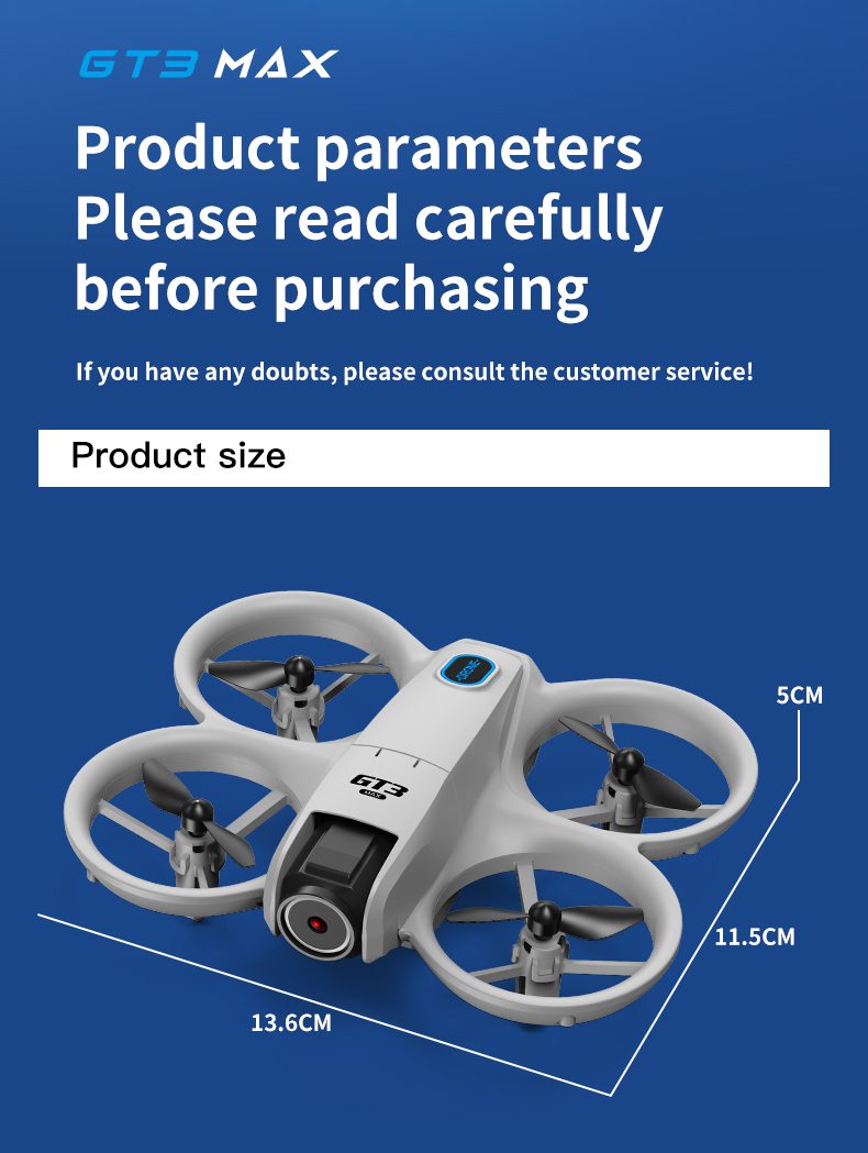 Mini Drone 4.3" Remote Control Screen Protective Cover Aircraft Toy GT3