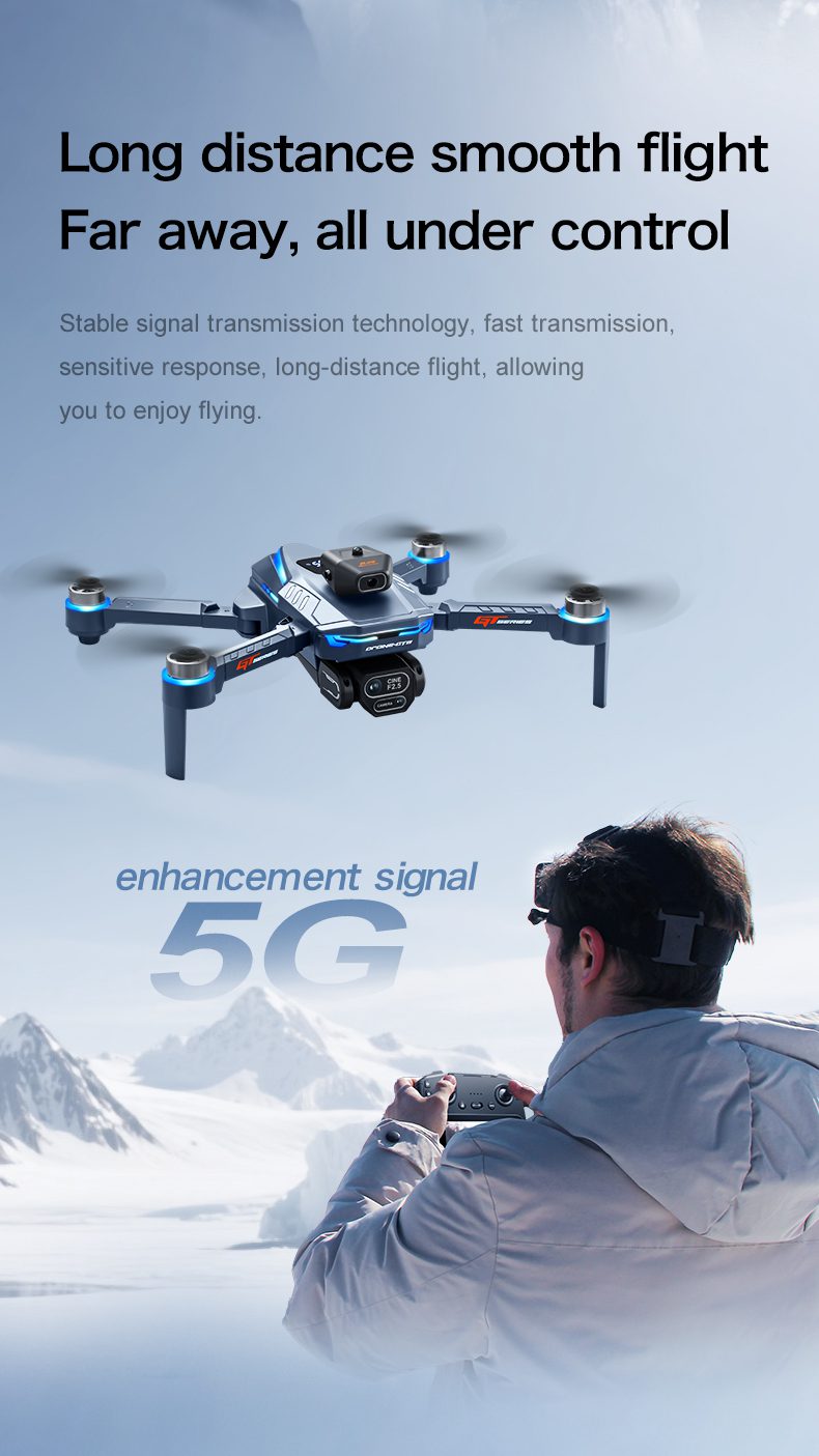 4.3" Remote Screen Drone Optical Flow Camera Aircraft Toy GT8