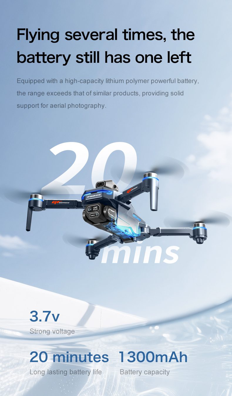 4.3" Remote Screen Drone Optical Flow Camera Aircraft Toy GT8