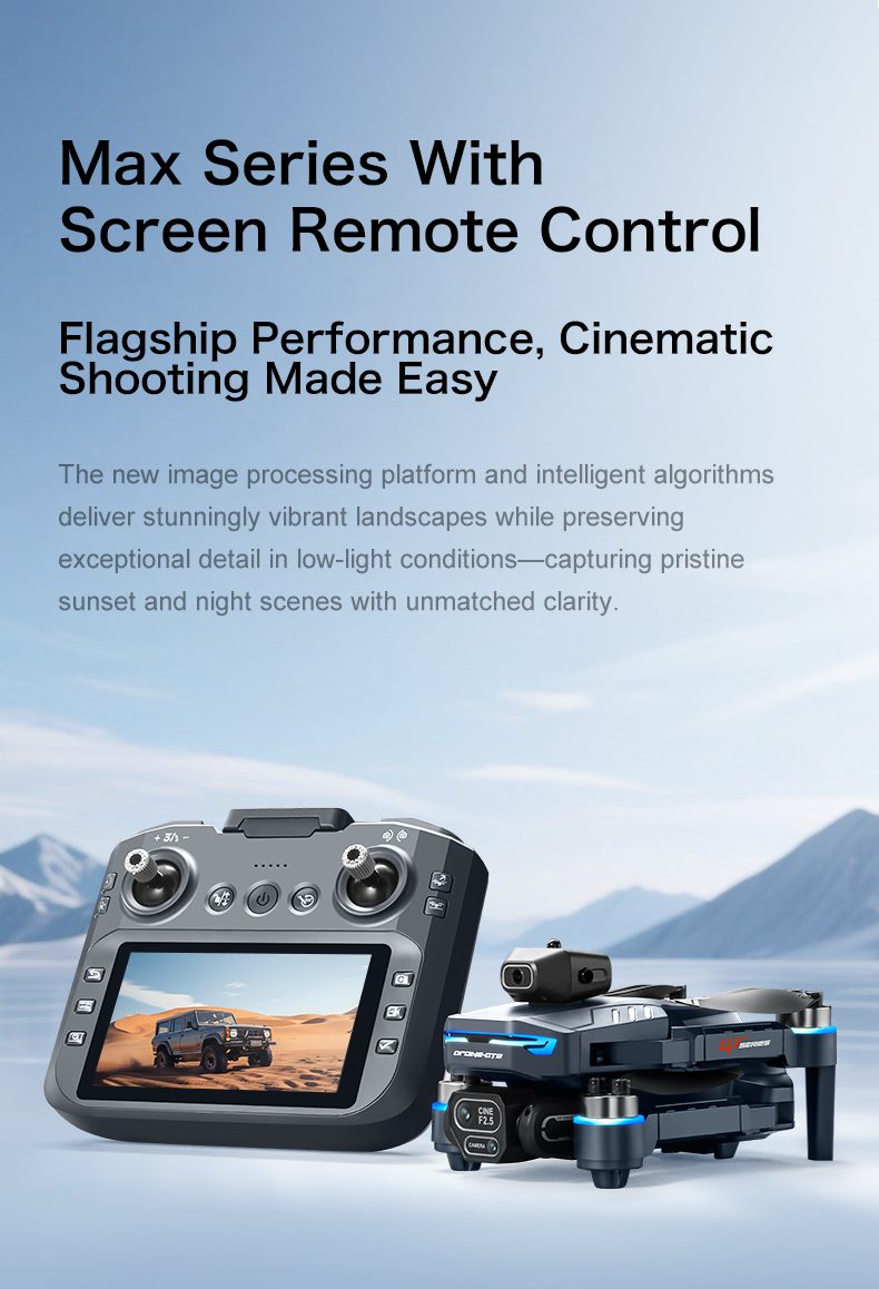 4.3" Remote Screen Drone Optical Flow Camera Aircraft Toy GT8