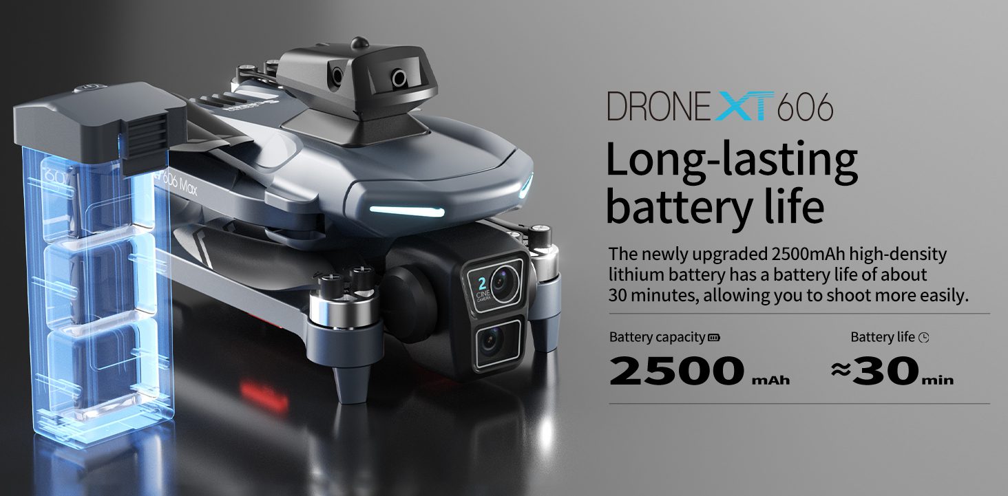 GPS Drone 4.3" Remote Control Screen 4K HD Camera UAV XT606