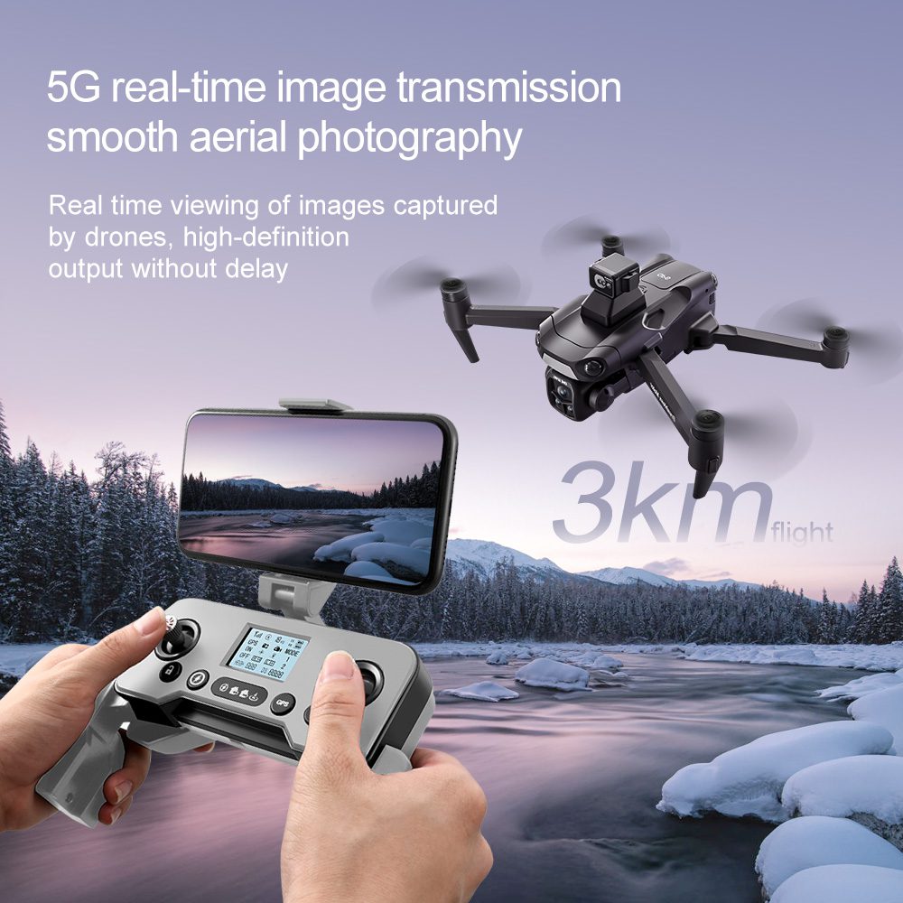 3KM Flight GPS Return Drone 5G Obstacle Avoidance 8K HD Camera UAV V918