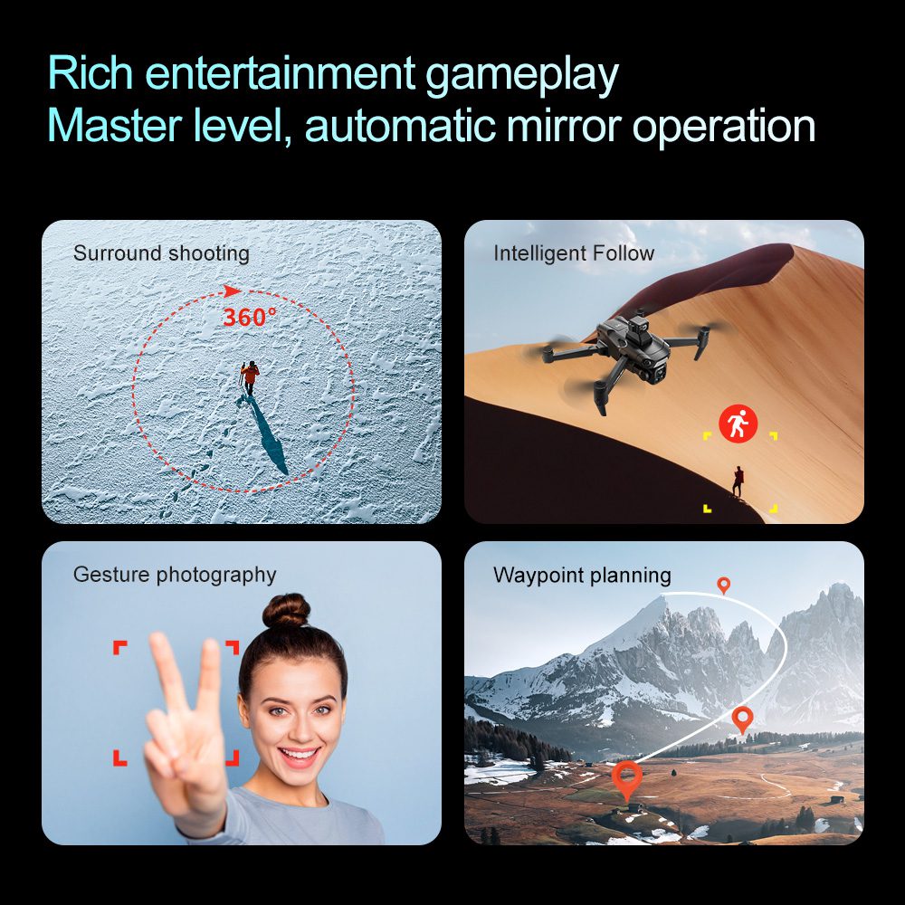 3KM Flight GPS Return Drone 5G Obstacle Avoidance 8K HD Camera UAV V918