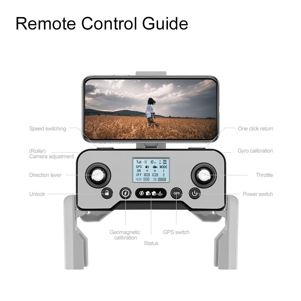 3KM Flight GPS Return Drone 5G Obstacle Avoidance 8K HD Camera UAV V918