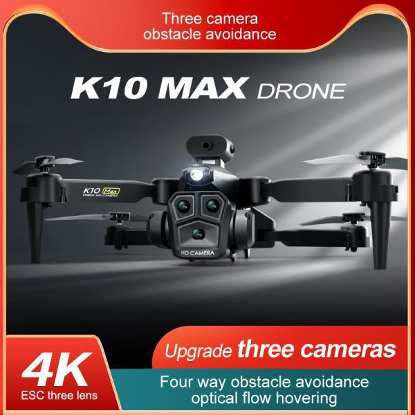 Triple Camera Drone Obstacle Avoidance Quadcopter Toy K10MAX - Image 12