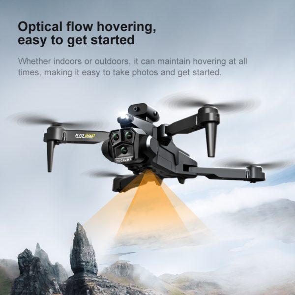 Triple Camera Drone Obstacle Avoidance Quadcopter Toy K10MAX - Image 16