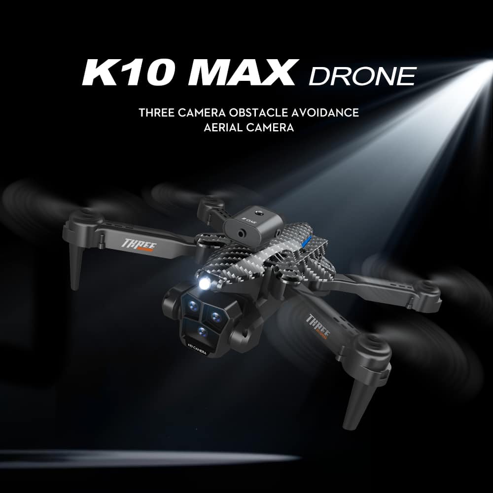 Three Camera Drone Toy Quadcopter Gift K10MAX
