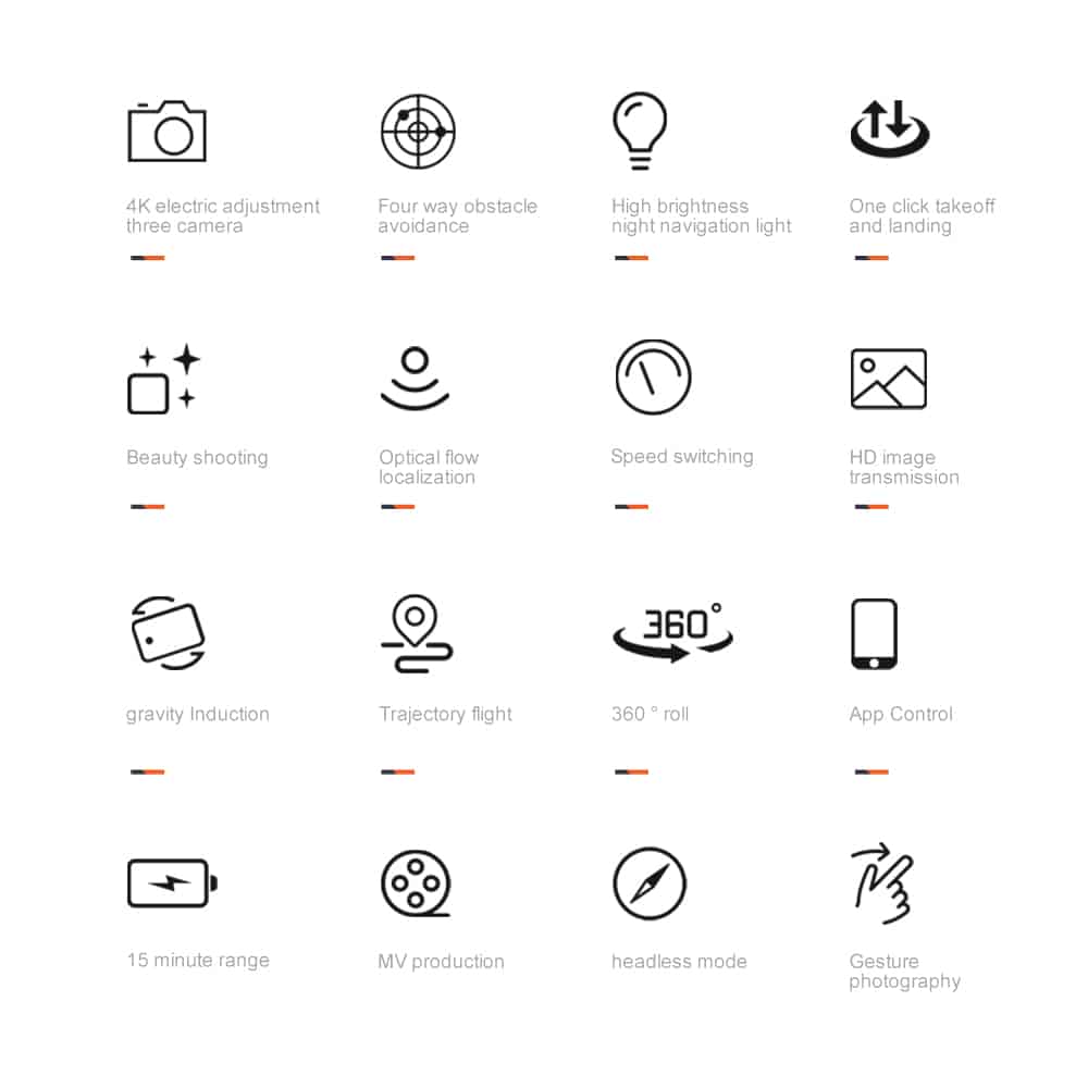 Three Camera Drone Toy Quadcopter Gift K10MAX