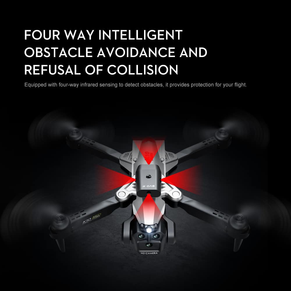 Three Camera Drone Toy Quadcopter Gift K10MAX
