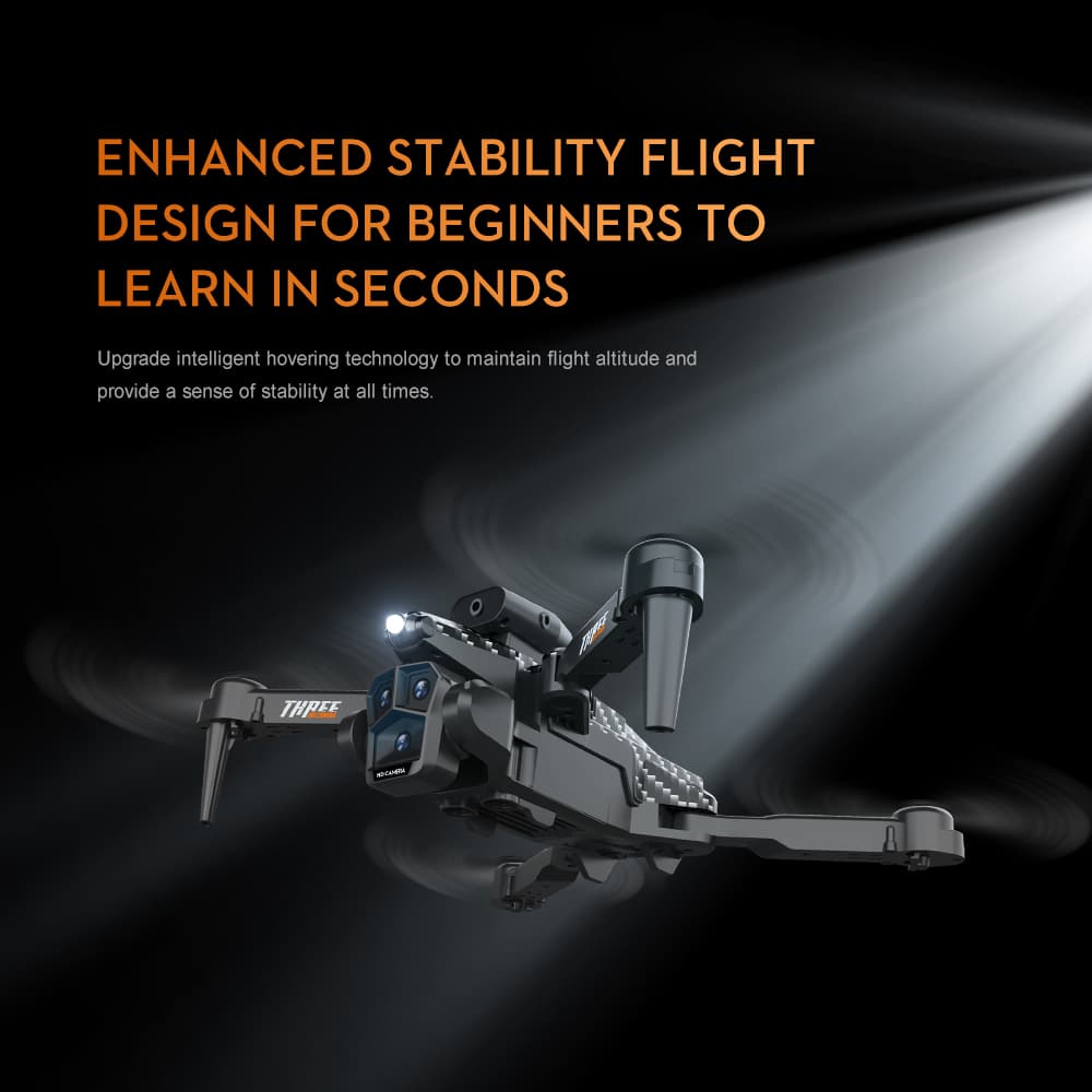 Three Camera Drone Toy Quadcopter Gift K10MAX