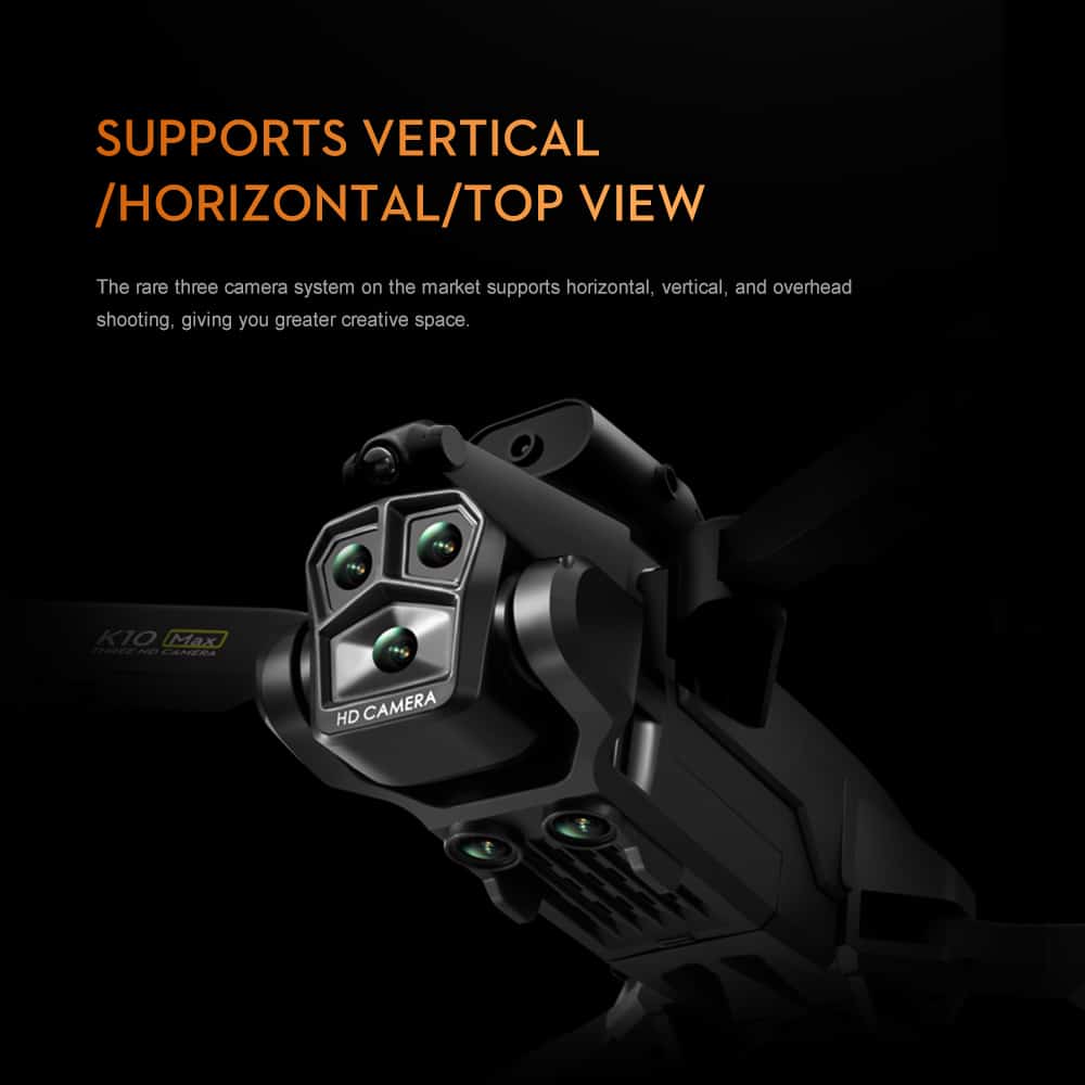 Three Camera Drone Toy Quadcopter Gift K10MAX