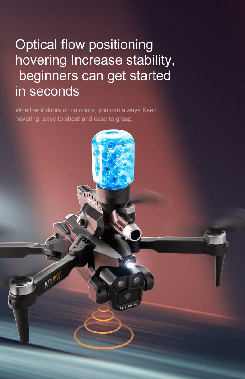 Water Bomb Drone Toy Three Camera UAV K11MX