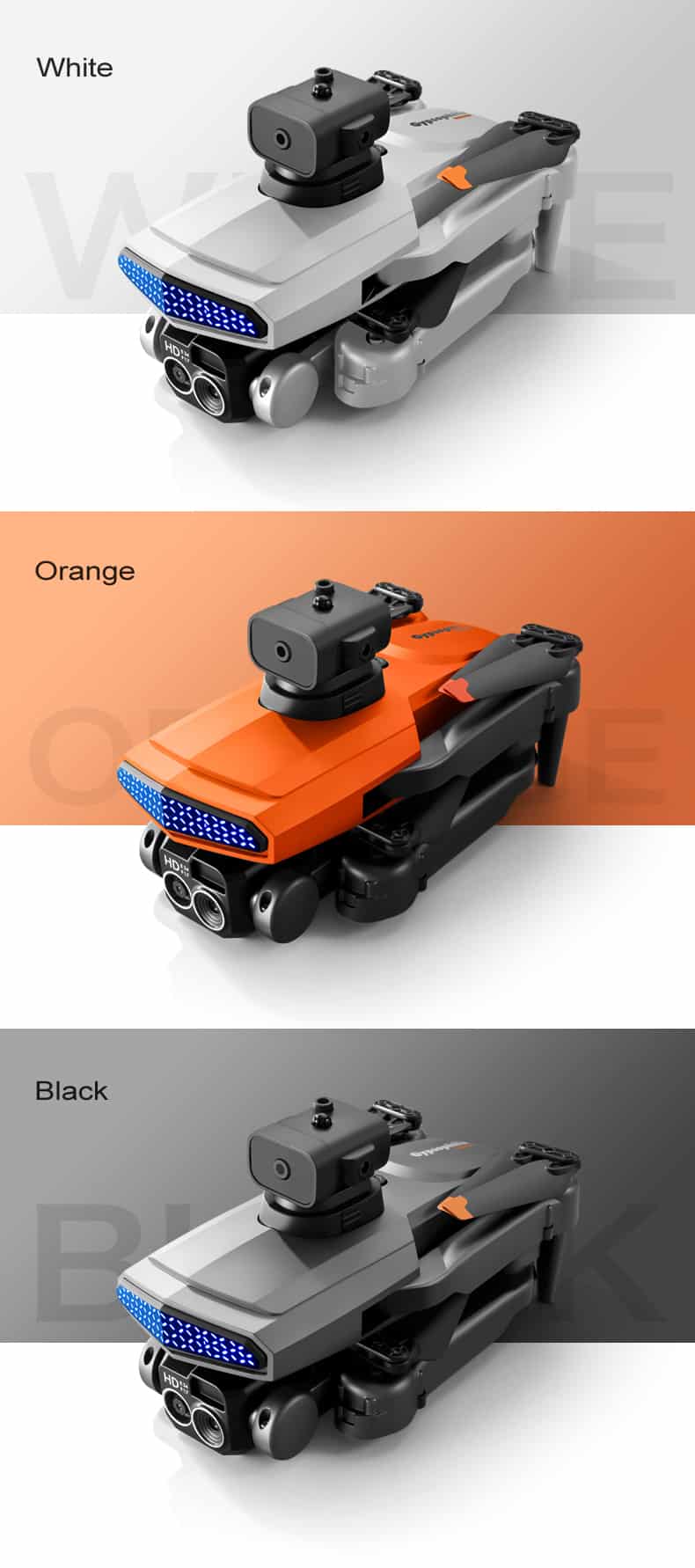 Cool Lights Drone Dual Camera Quadcopter D6Pro