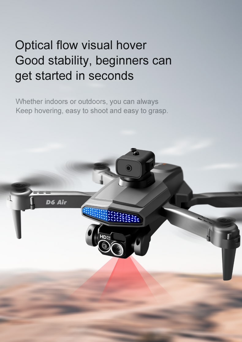 Cool Lights Drone Dual Camera Quadcopter D6Pro