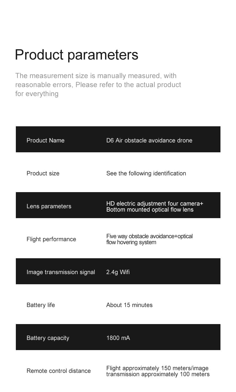Cool Lights Drone Dual Camera Quadcopter D6Pro