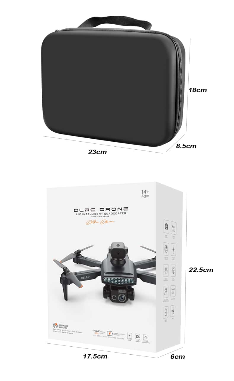 Cool Lights Drone Dual Camera Quadcopter D6Pro