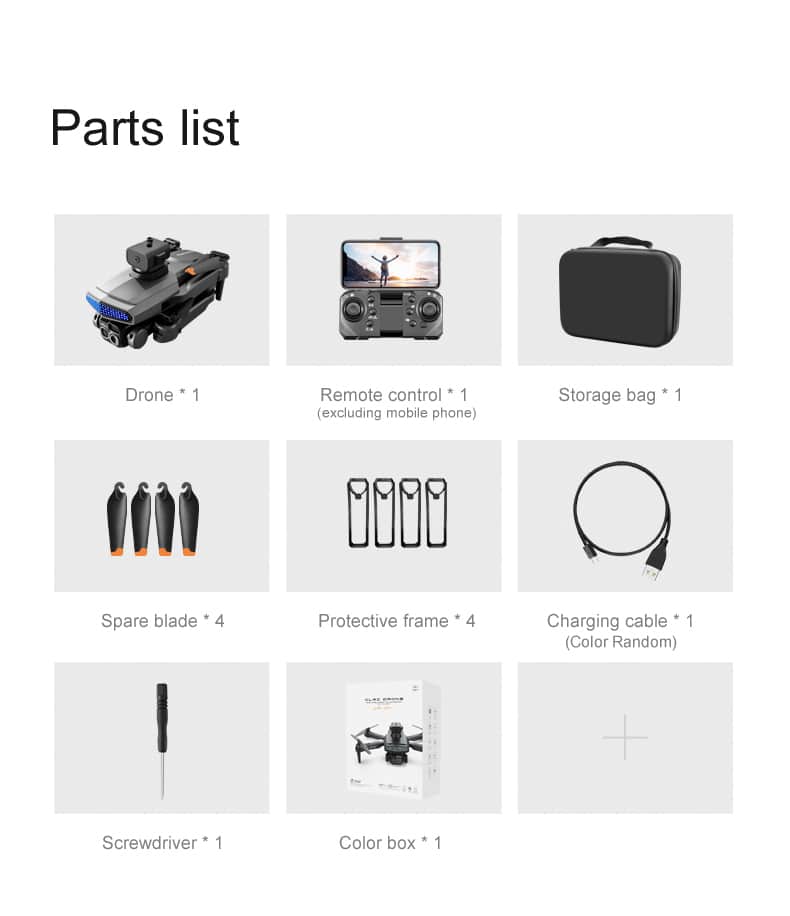 Cool Lights Drone Dual Camera Quadcopter D6Pro