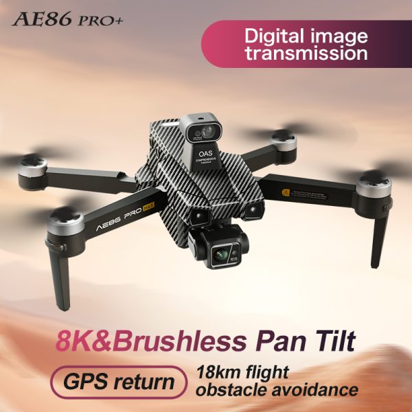 18KM Flight GPS Return ElS Anti Shake 4K HD Professional Camera Drone AE86 - Image 10